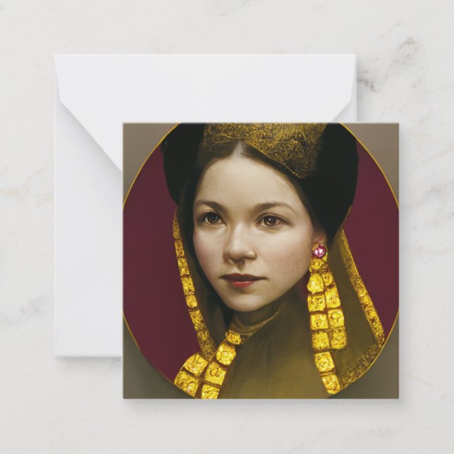 Tarjeta de nota plana Anne Boleyn (Anverso)