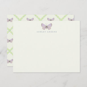 Tarjeta de nota plana Appalachian Blue Butterfly