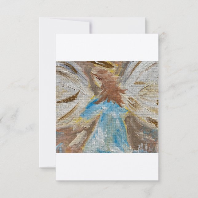 Tarjeta de nota plana Arte original.angel (Anverso)