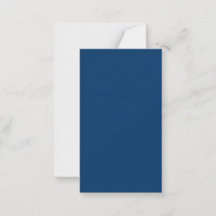 Tarjeta de nota plana azul medianoche - Personaliz