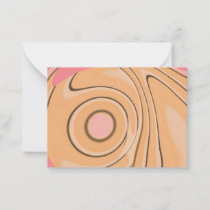 Tarjeta de nota plana con diseño abstracto