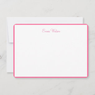Tarjeta de nota plana con nombre personalizado