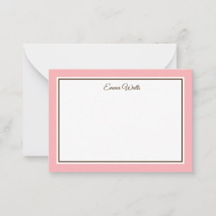 Tarjeta de nota plana con nombre personalizado