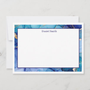 Tarjeta de nota plana con nombre personalizado