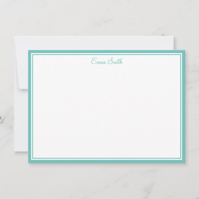 Tarjeta de nota plana con nombre personalizado (Anverso)