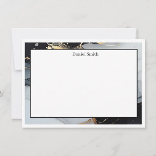 Tarjeta de nota plana con nombre personalizado