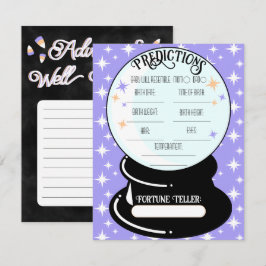 Tarjeta de nota plana Crystal Ball Predictions