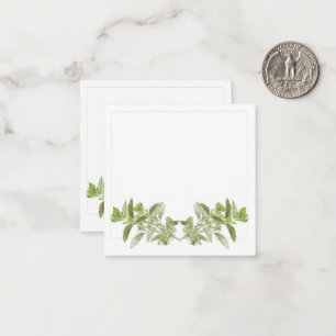 Tarjeta de nota plana cuadrada OREGANO de 2,5"