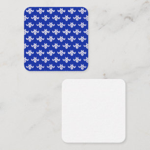 Tarjeta de nota plana cuadrada SCANDIA BLUE KNIT 2