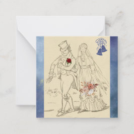 Tarjeta de nota plana de 2,5" x 2,5"