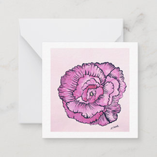 Tarjeta de nota plana de 2,5" x 2,5"