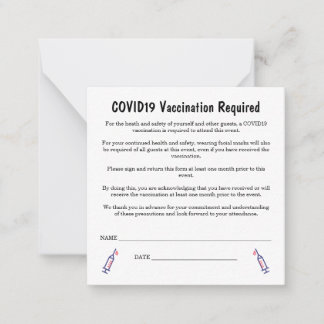 Tarjeta de nota plana de 2,5" x 2,5"