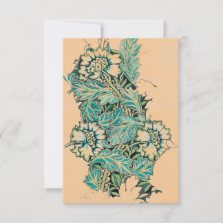 TARJETA DE NOTA PLANA DE DISEÑO FLORAL William Mor