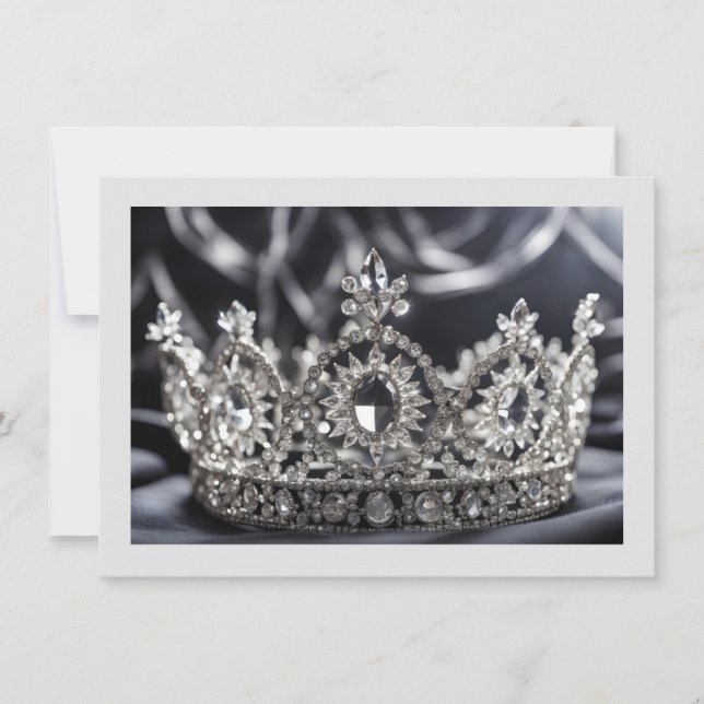 Tarjeta de nota plana de la corona del concurso (Anverso)