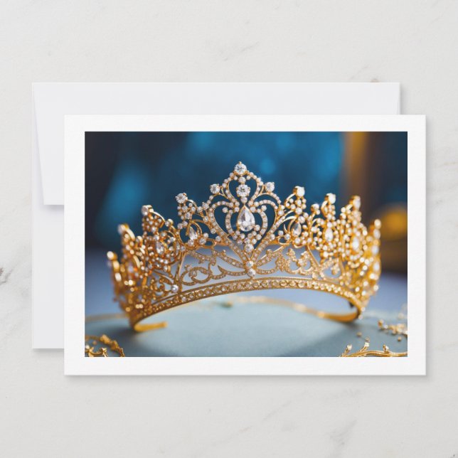 Tarjeta de nota plana de la corona del concurso (Anverso)