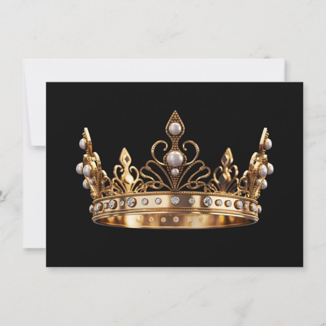 Tarjeta de nota plana de la corona del concurso (Anverso)