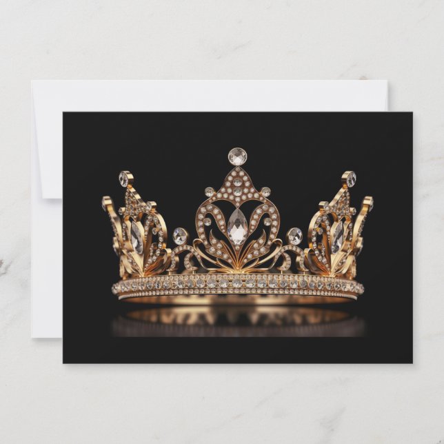 Tarjeta de nota plana de la corona del concurso (Anverso)