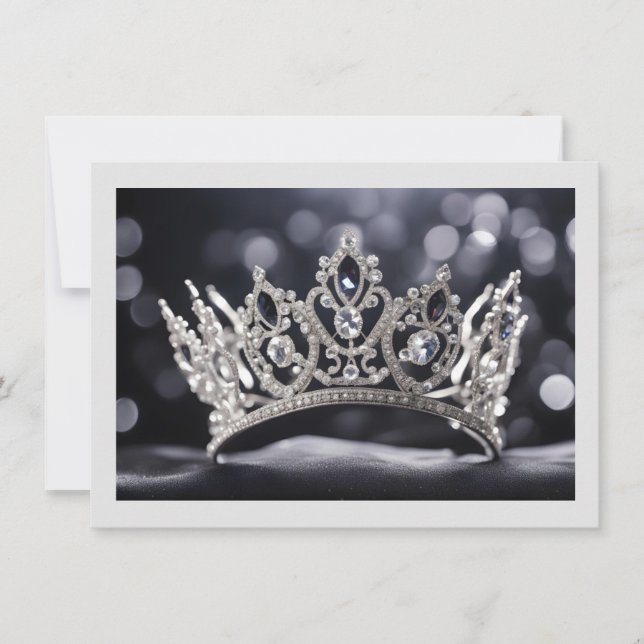 Tarjeta de nota plana de la corona del concurso (Anverso)