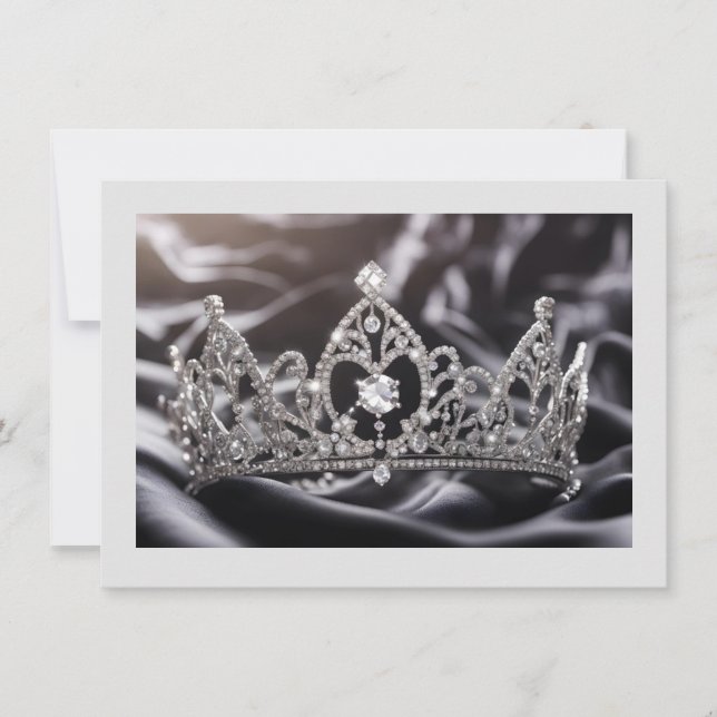 Tarjeta de nota plana de la corona del concurso (Anverso)