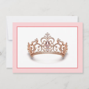 Tarjeta de nota plana de la corona del concurso