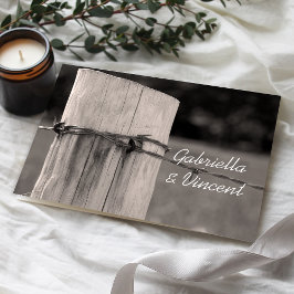 Tarjeta de nota plana de la valla rural postcasami