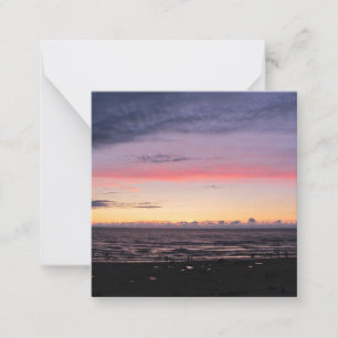 Tarjeta de nota plana de Lake Michigan Sunset