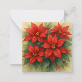 Tarjeta de nota plana de Navidades del zoológico W