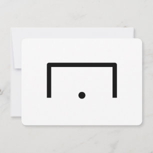 Tarjeta de nota plana de objetivo