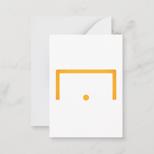 Tarjeta de nota plana de objetivo (Anverso)