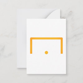 Tarjeta de nota plana de objetivo