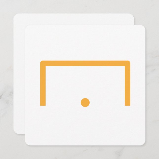 Tarjeta de nota plana de objetivo (Anverso / Reverso)