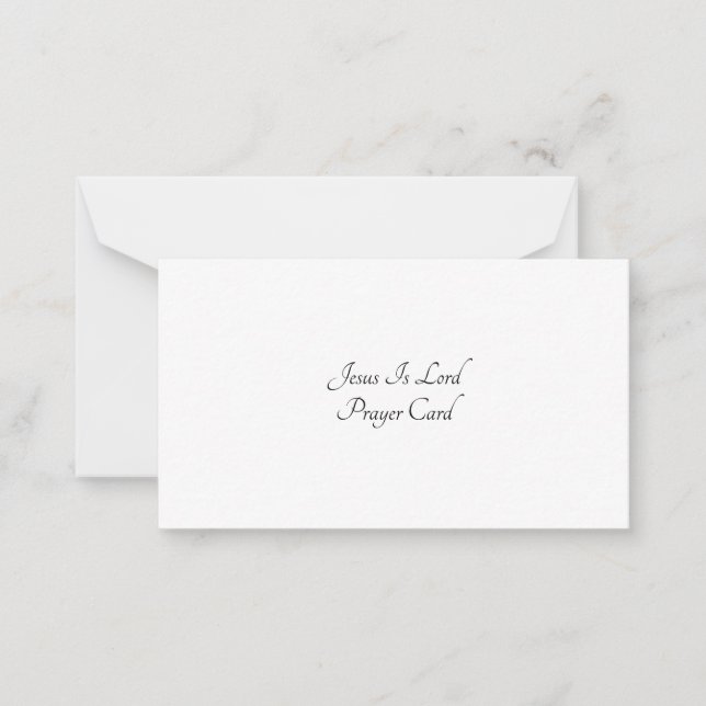 Tarjeta de nota plana de oración (Anverso)