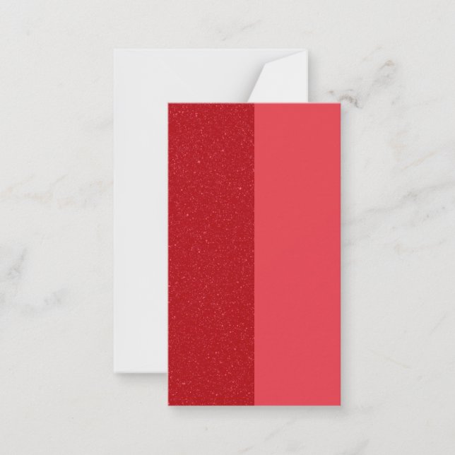 Tarjeta de nota plana de Personalizado rojo de tom (Anverso)