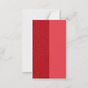 Tarjeta de nota plana de Personalizado rojo de tom
