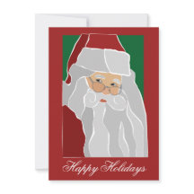 Tarjeta de nota plana de Santa Claus