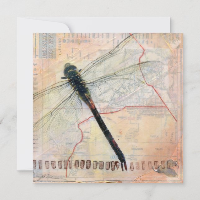Tarjeta de nota plana Dragonfly (Anverso)