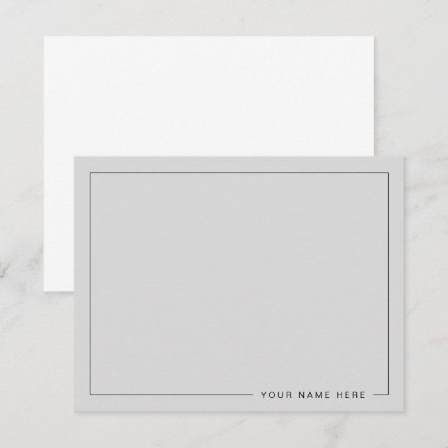 Tarjeta de nota plana Gainesboro moderna personali (Anverso / Reverso)
