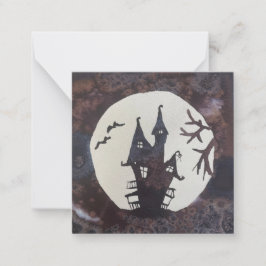 Tarjeta de nota plana Halloween/Fall