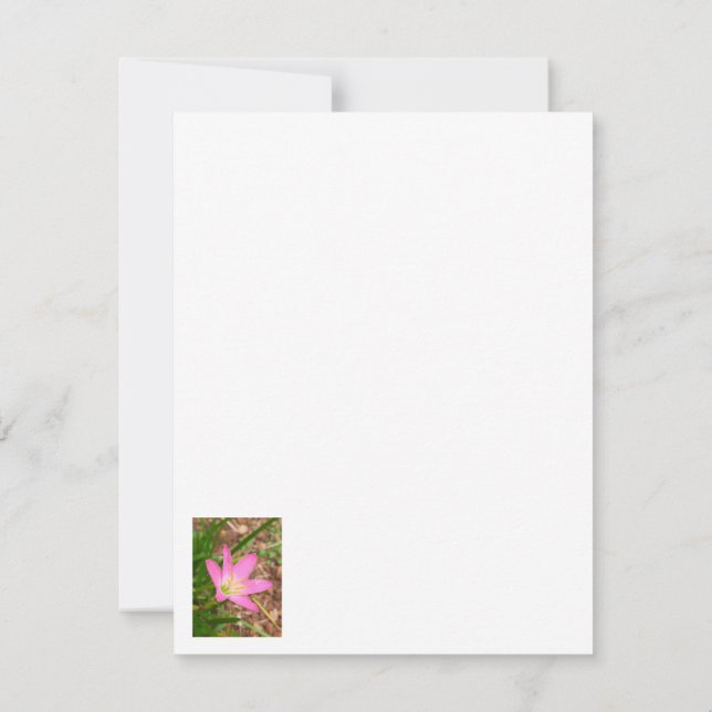 Tarjeta de nota plana - invitación relacionada con (Reverso)