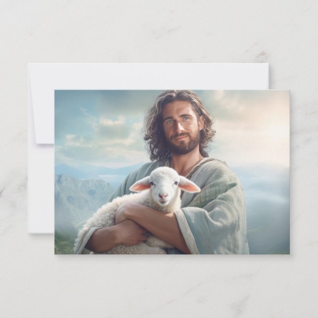 Tarjeta de nota plana Jesús (Anverso)