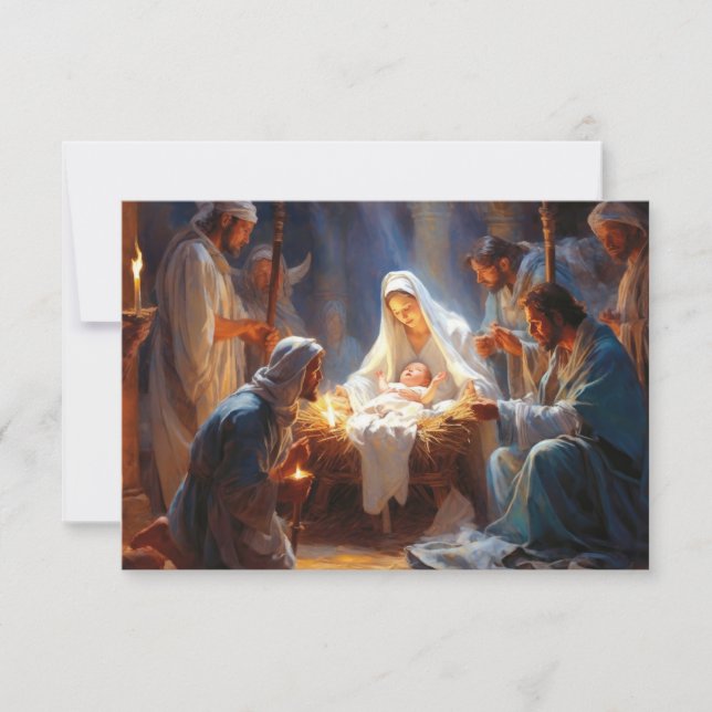 Tarjeta de nota plana Jesús (Anverso)