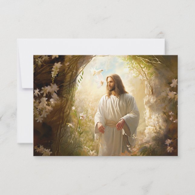 Tarjeta de nota plana Jesús (Anverso)