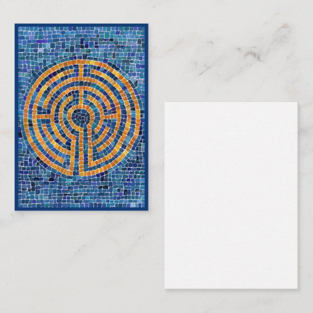 Tarjeta de nota plana LABYRINTH IV 3.5x2.5 (Anverso / Reverso)