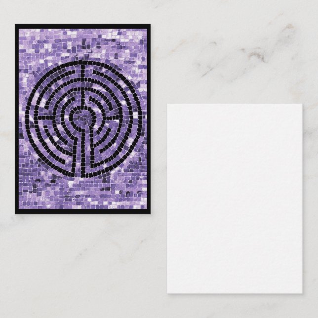 Tarjeta de nota plana LABYRINTH VI 3.5x2.5 (Anverso / Reverso)