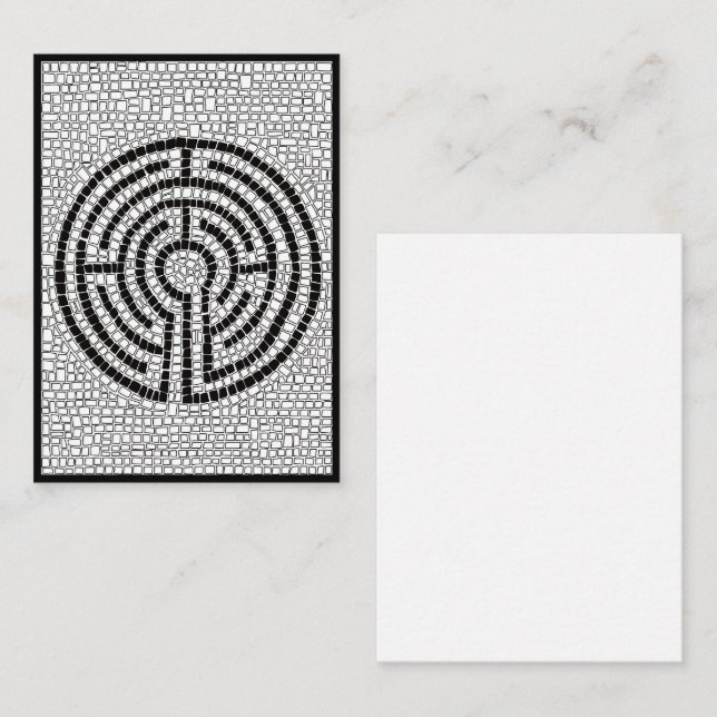 Tarjeta de nota plana LABYRINTH VII 3.5x2.5 (Anverso / Reverso)