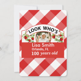 Tarjeta de nota plana Look Whos 100