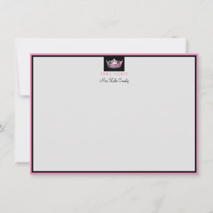 Tarjeta de nota plana Miss América Personalizado d