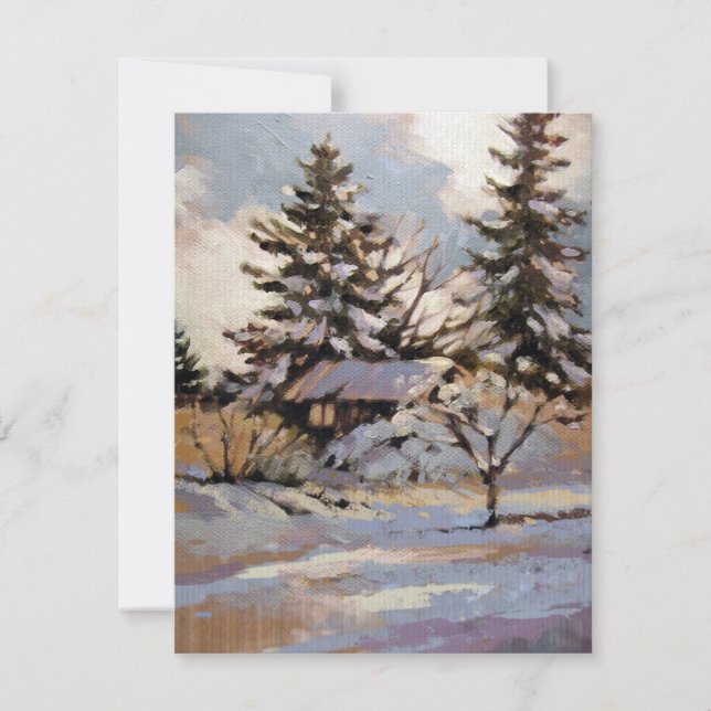 Tarjeta de nota plana moderna (Anverso)