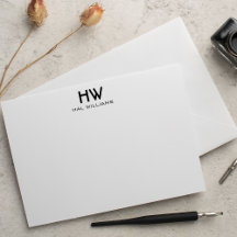 Tarjeta de nota plana monográfica