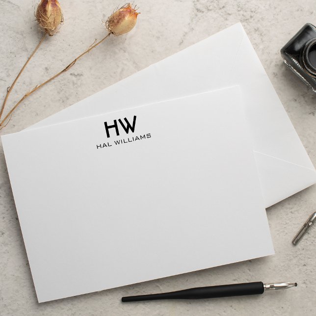 Tarjeta de nota plana monográfica (Subido por el creador)